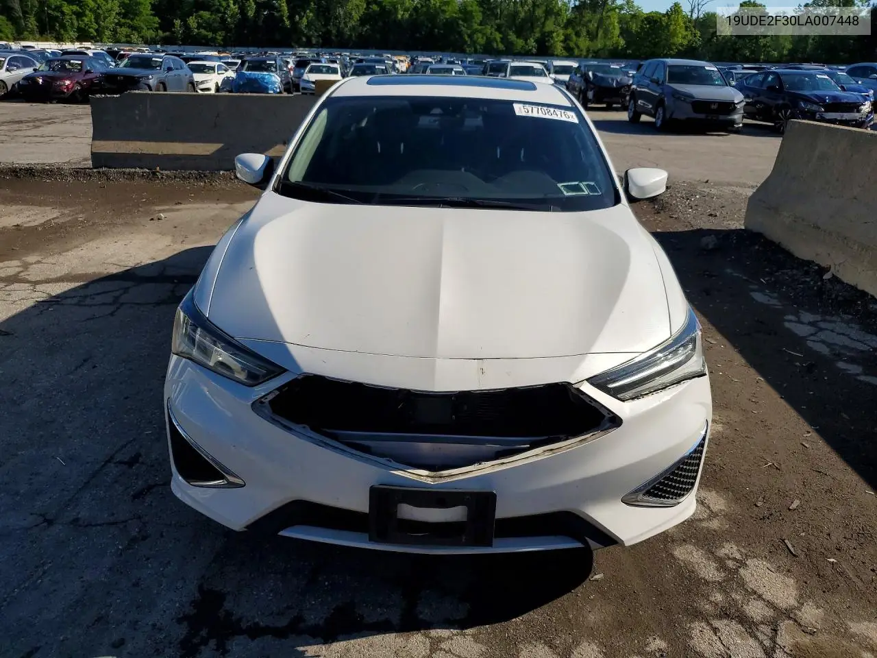 2020 Acura Ilx VIN: 19UDE2F30LA007448 Lot: 57708476