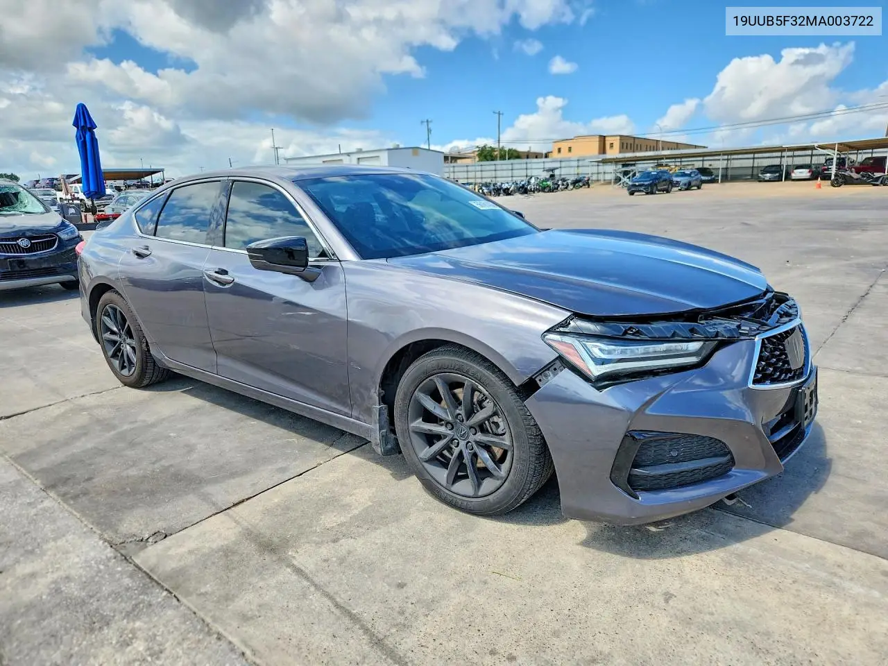 2021 Acura Tlx VIN: 19UUB5F32MA003722 Lot: 56181436
