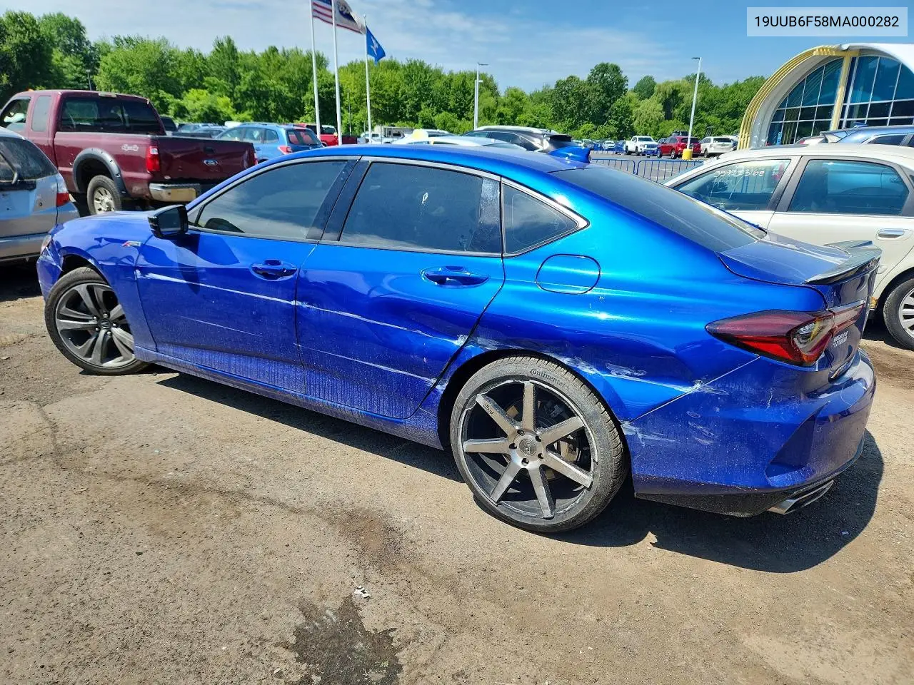 2021 Acura Tlx Tech A VIN: 19UUB6F58MA000282 Lot: 56242066