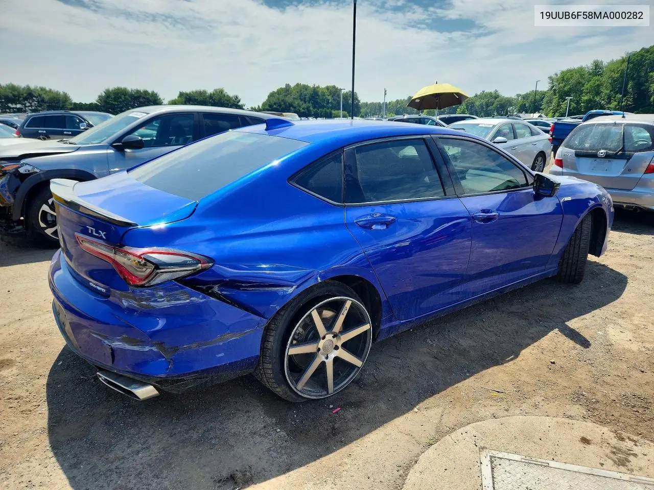 2021 Acura Tlx Tech A VIN: 19UUB6F58MA000282 Lot: 56242066