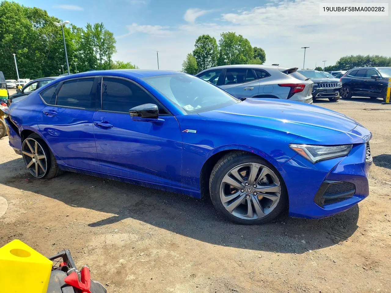 2021 Acura Tlx Tech A VIN: 19UUB6F58MA000282 Lot: 56242066