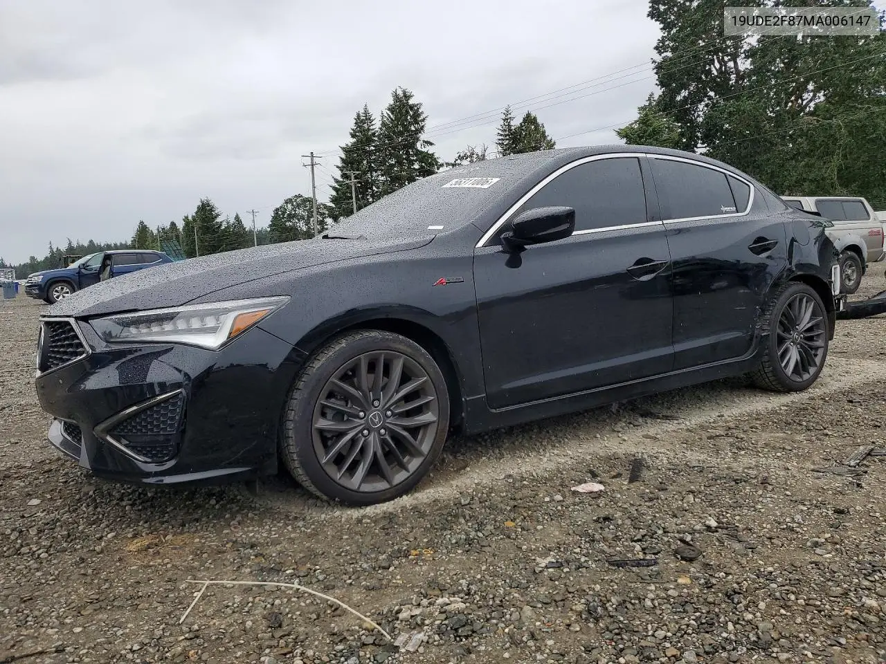 2021 Acura Ilx Premium A-Spec VIN: 19UDE2F87MA006147 Lot: 56311006