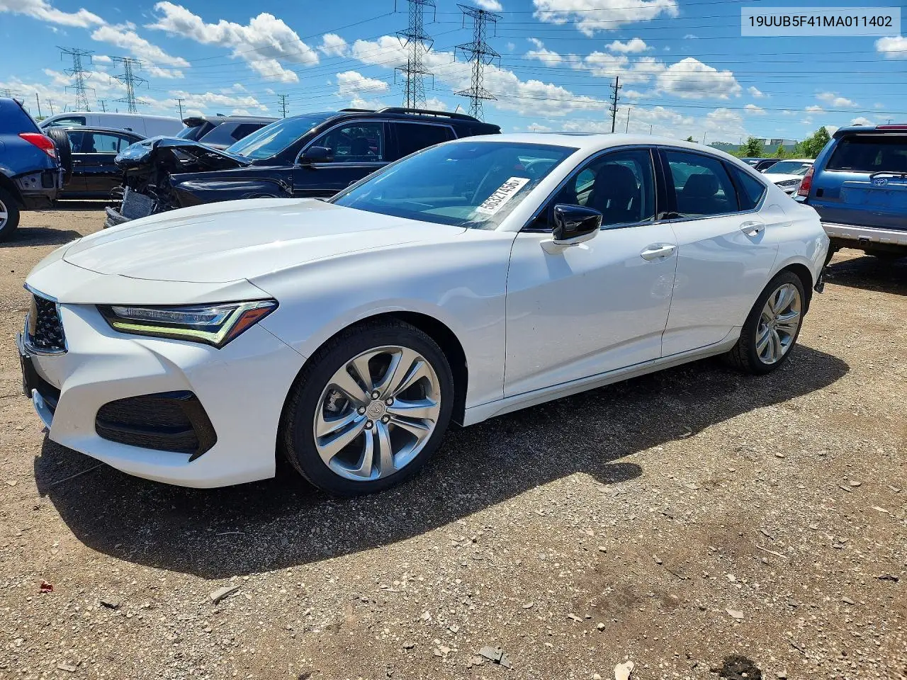 2021 Acura Tlx Technology VIN: 19UUB5F41MA011402 Lot: 56327456
