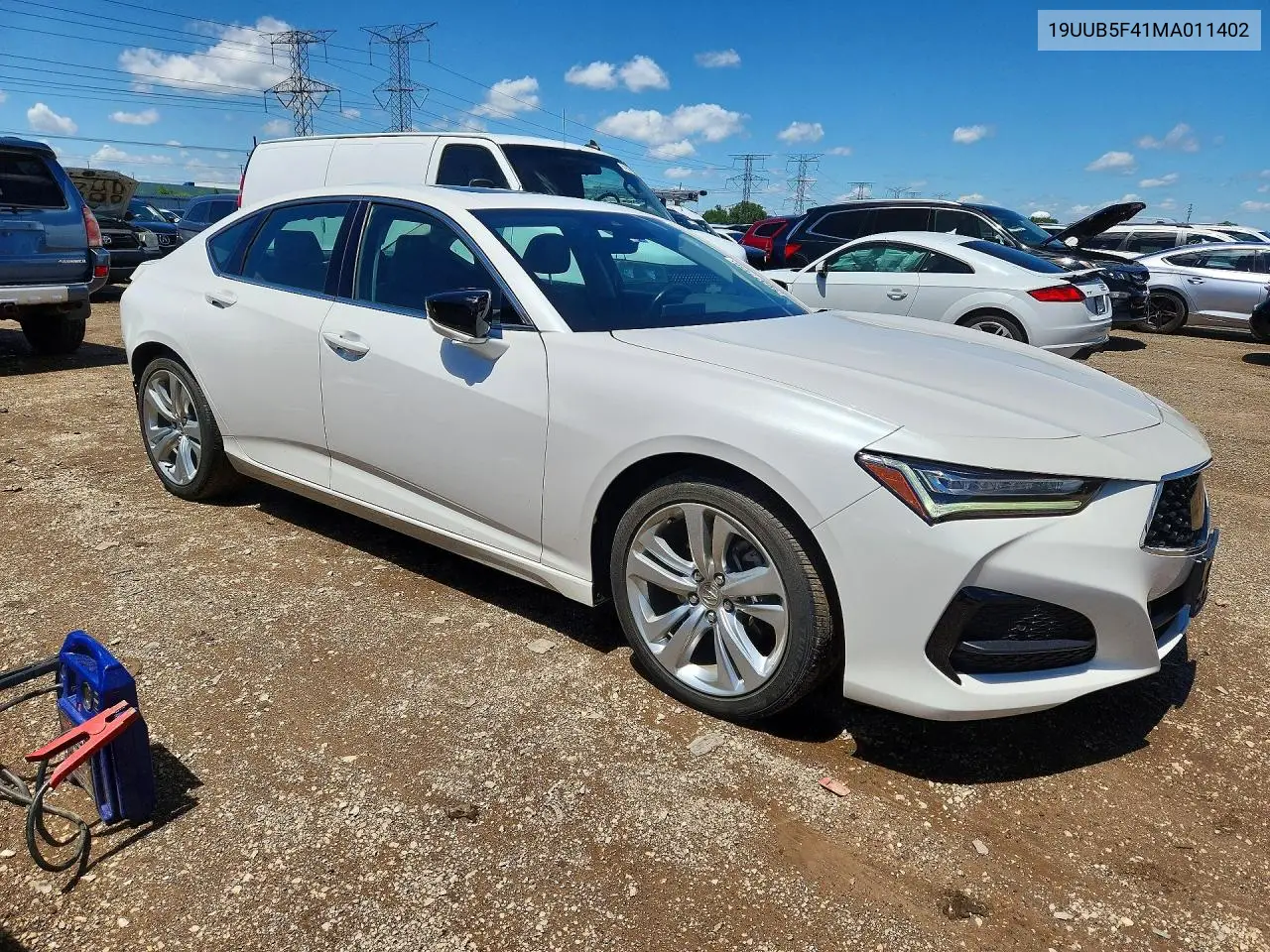 2021 Acura Tlx Technology VIN: 19UUB5F41MA011402 Lot: 56327456
