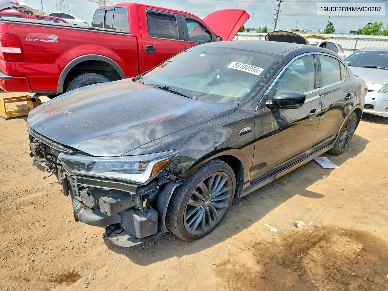 2021 Acura Ilx Premium A-Spec VIN: 19UDE2F84MA000287 Lot: 59100266