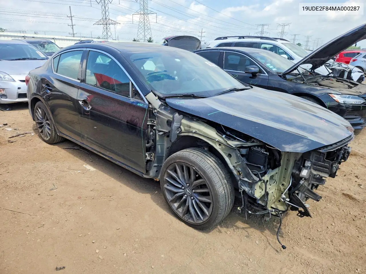 2021 Acura Ilx Premium A-Spec VIN: 19UDE2F84MA000287 Lot: 59100266