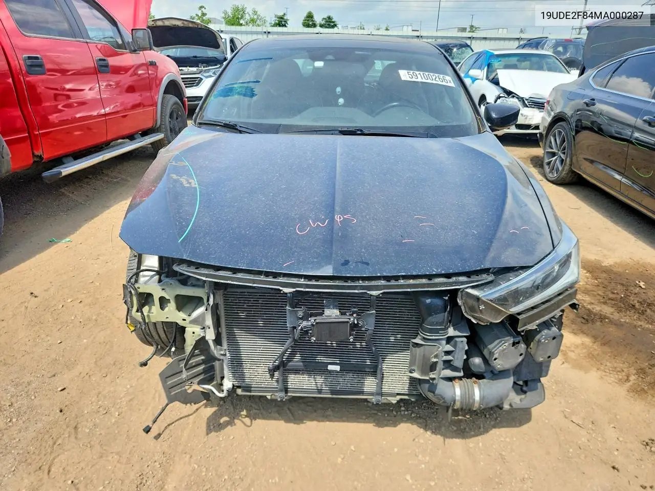 2021 Acura Ilx Premium A-Spec VIN: 19UDE2F84MA000287 Lot: 59100266