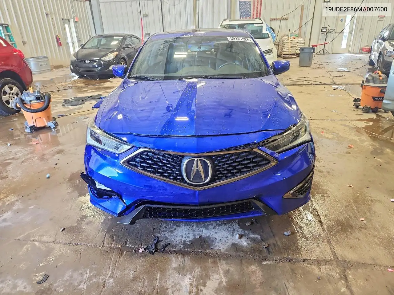 2021 Acura Ilx Premium A-Spec VIN: 19UDE2F86MA007600 Lot: 59267026