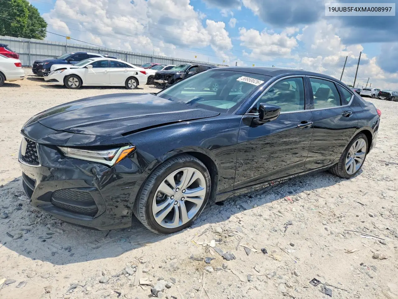 2021 Acura Tlx Technology VIN: 19UUB5F4XMA008997 Lot: 59958626