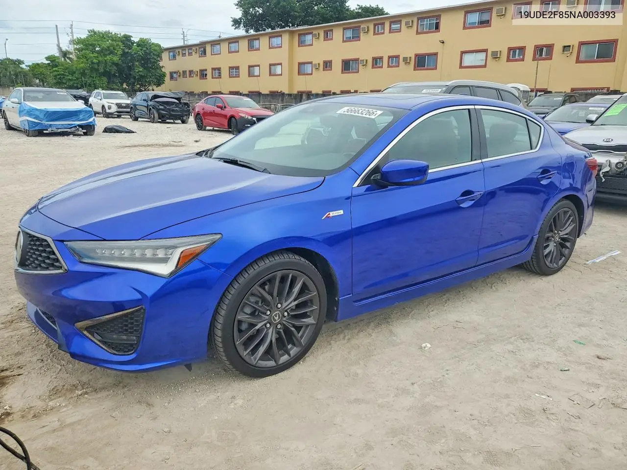 2022 Acura Ilx Premium A-Spec VIN: 19UDE2F85NA003393 Lot: 56663266