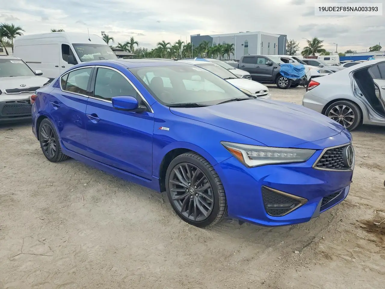 2022 Acura Ilx Premium A-Spec VIN: 19UDE2F85NA003393 Lot: 56663266