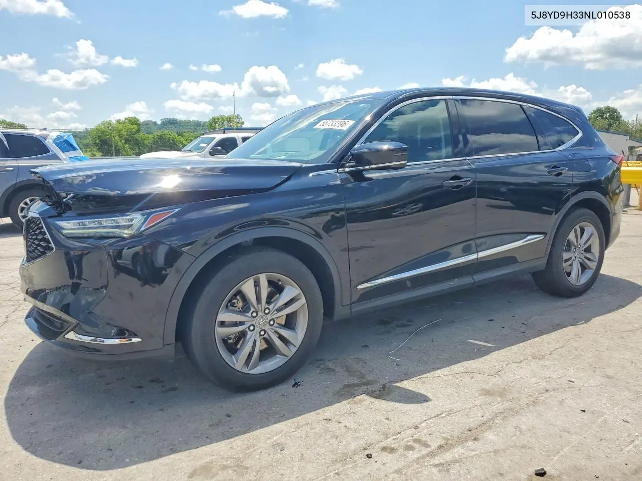 2022 Acura Mdx VIN: 5J8YD9H33NL010538 Lot: 56733396