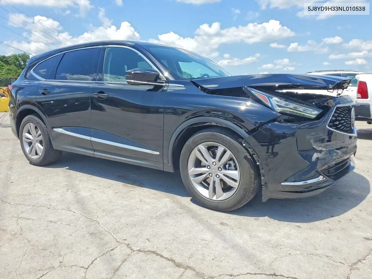 2022 Acura Mdx VIN: 5J8YD9H33NL010538 Lot: 56733396