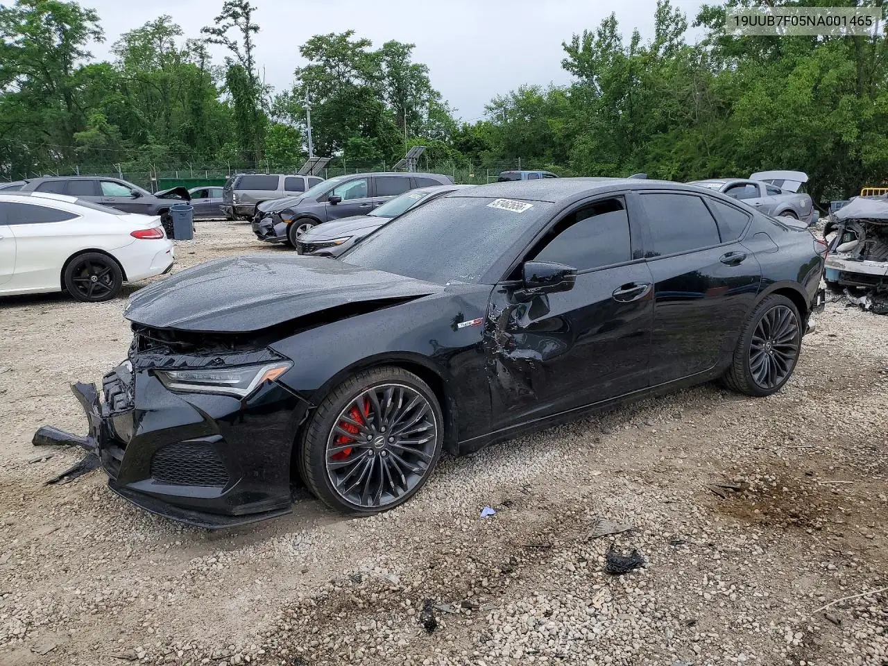 2022 Acura Tlx Type S VIN: 19UUB7F05NA001465 Lot: 57462656
