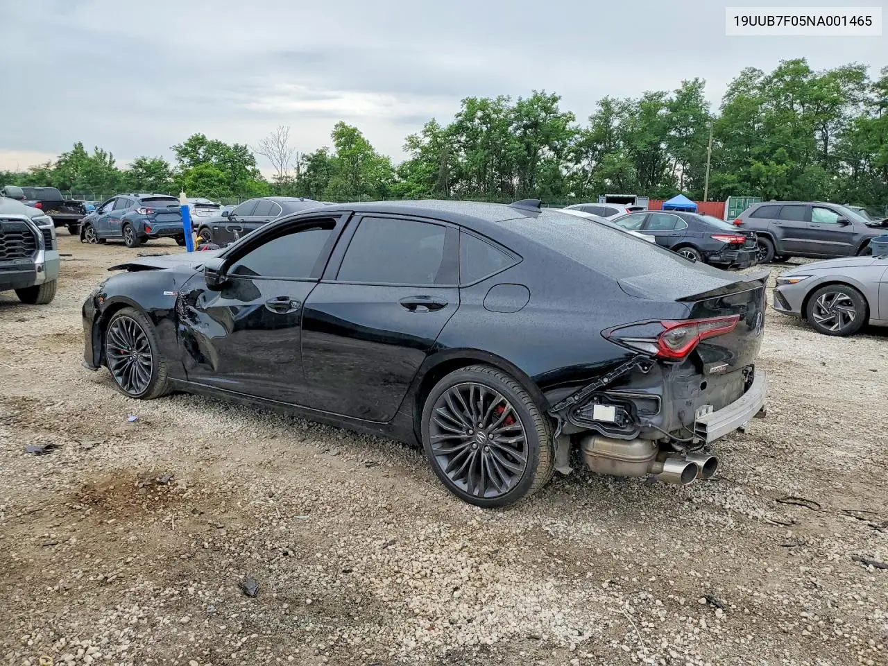 2022 Acura Tlx Type S VIN: 19UUB7F05NA001465 Lot: 57462656