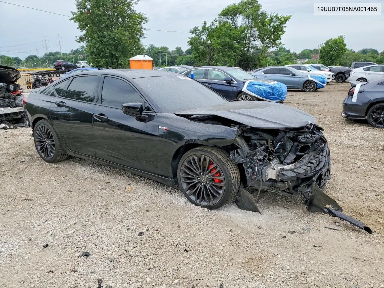 2022 Acura Tlx Type S VIN: 19UUB7F05NA001465 Lot: 57462656