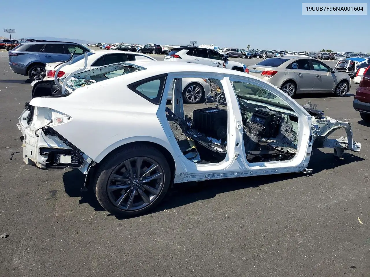 2022 Acura Tlx Type S VIN: 19UUB7F96NA001604 Lot: 57713906