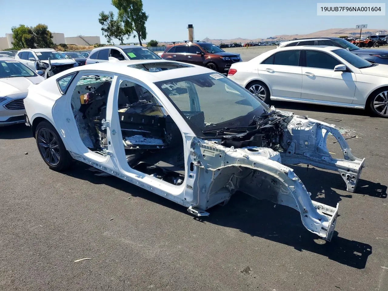 2022 Acura Tlx Type S VIN: 19UUB7F96NA001604 Lot: 57713906