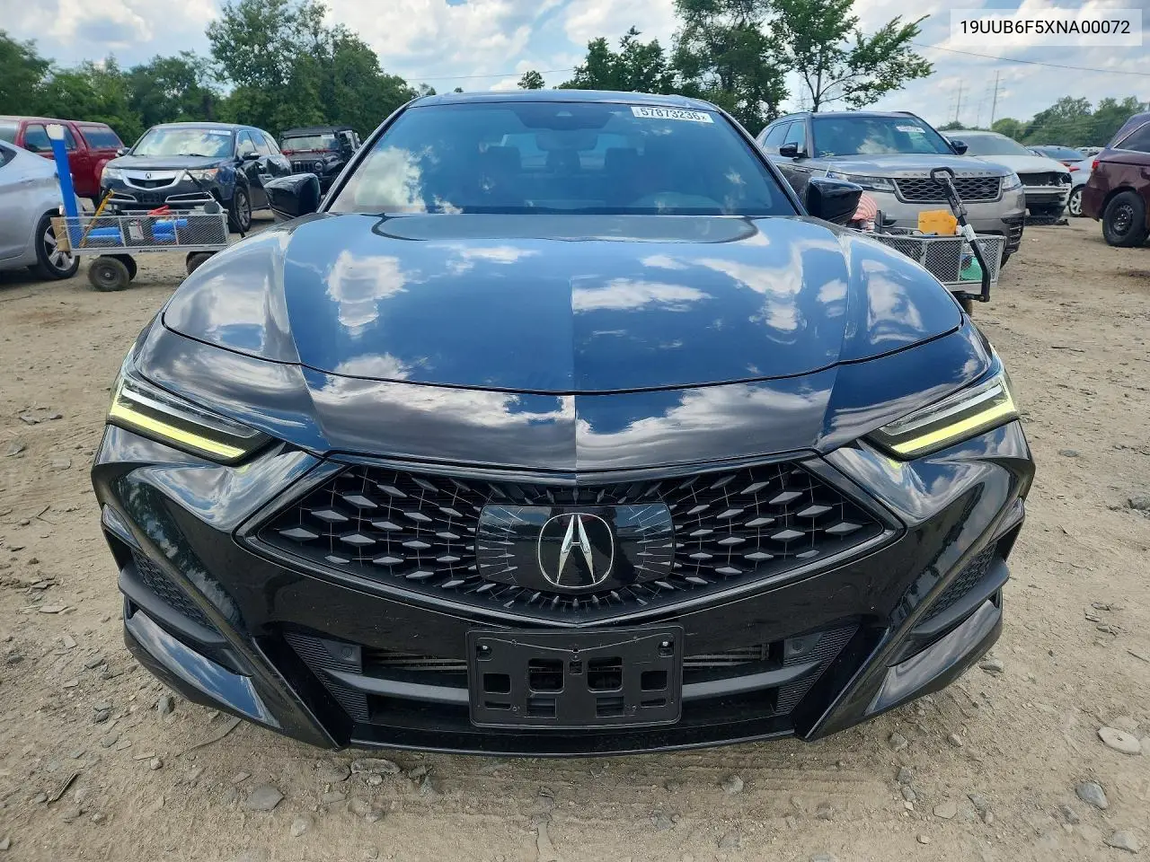2022 Acura Tlx Tech A VIN: 19UUB6F5XNA000723 Lot: 57873236