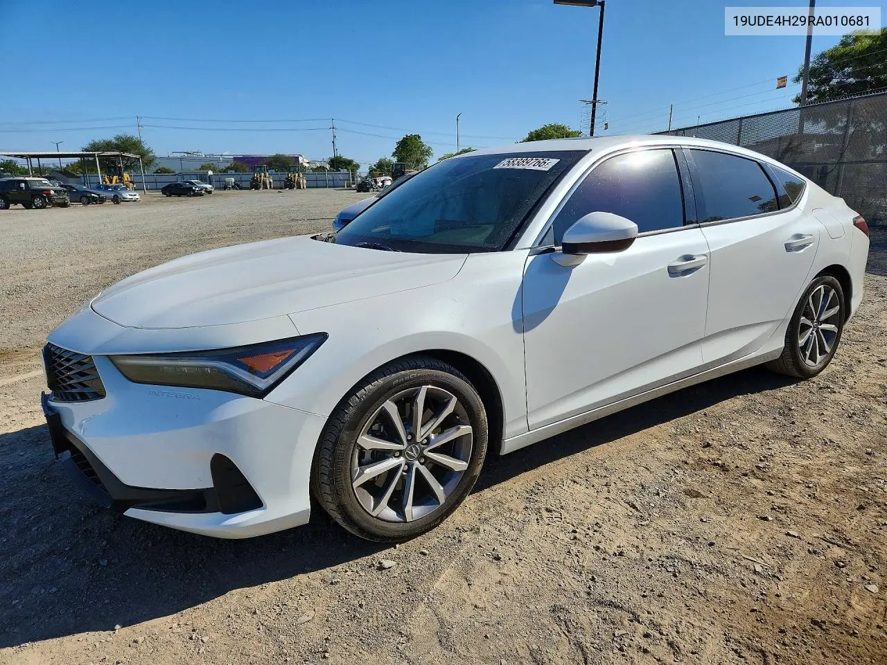 2024 Acura Integra VIN: 19UDE4H29RA010681 Lot: 58389766
