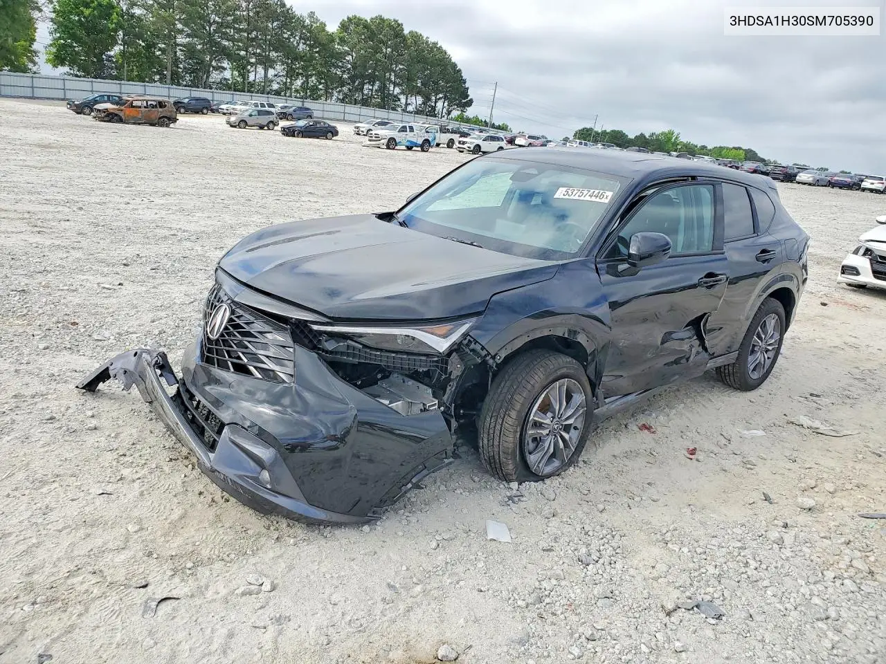 2025 Acura Adx VIN: 3HDSA1H30SM705390 Lot: 53757446