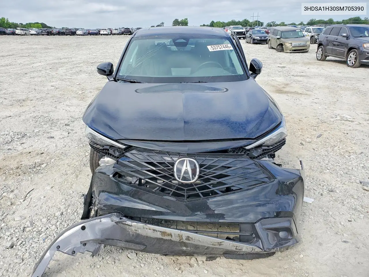 2025 Acura Adx VIN: 3HDSA1H30SM705390 Lot: 53757446