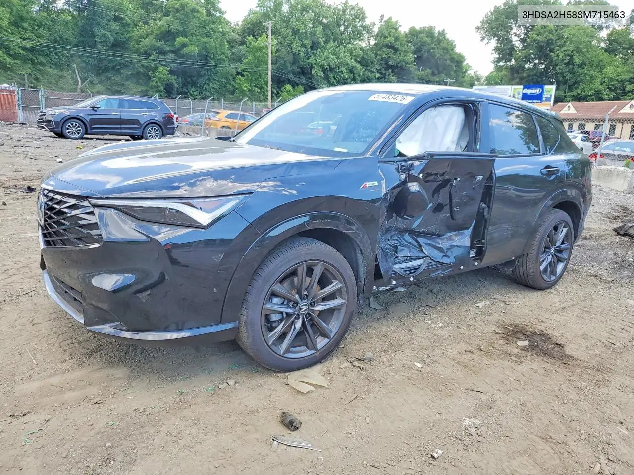 2025 Acura Adx A-Spec VIN: 3HDSA2H58SM715463 Lot: 57483426