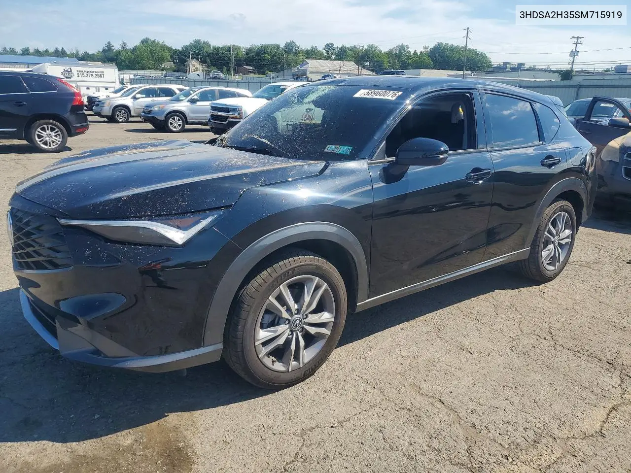 2025 Acura Adx VIN: 3HDSA2H35SM715919 Lot: 58960076