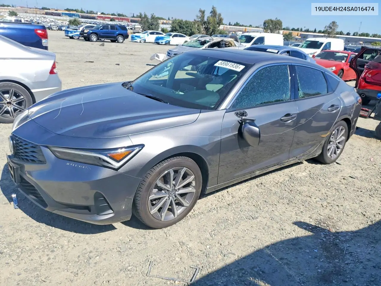 2025 Acura Integra VIN: 19UDE4H24SA016474 Lot: 58961936