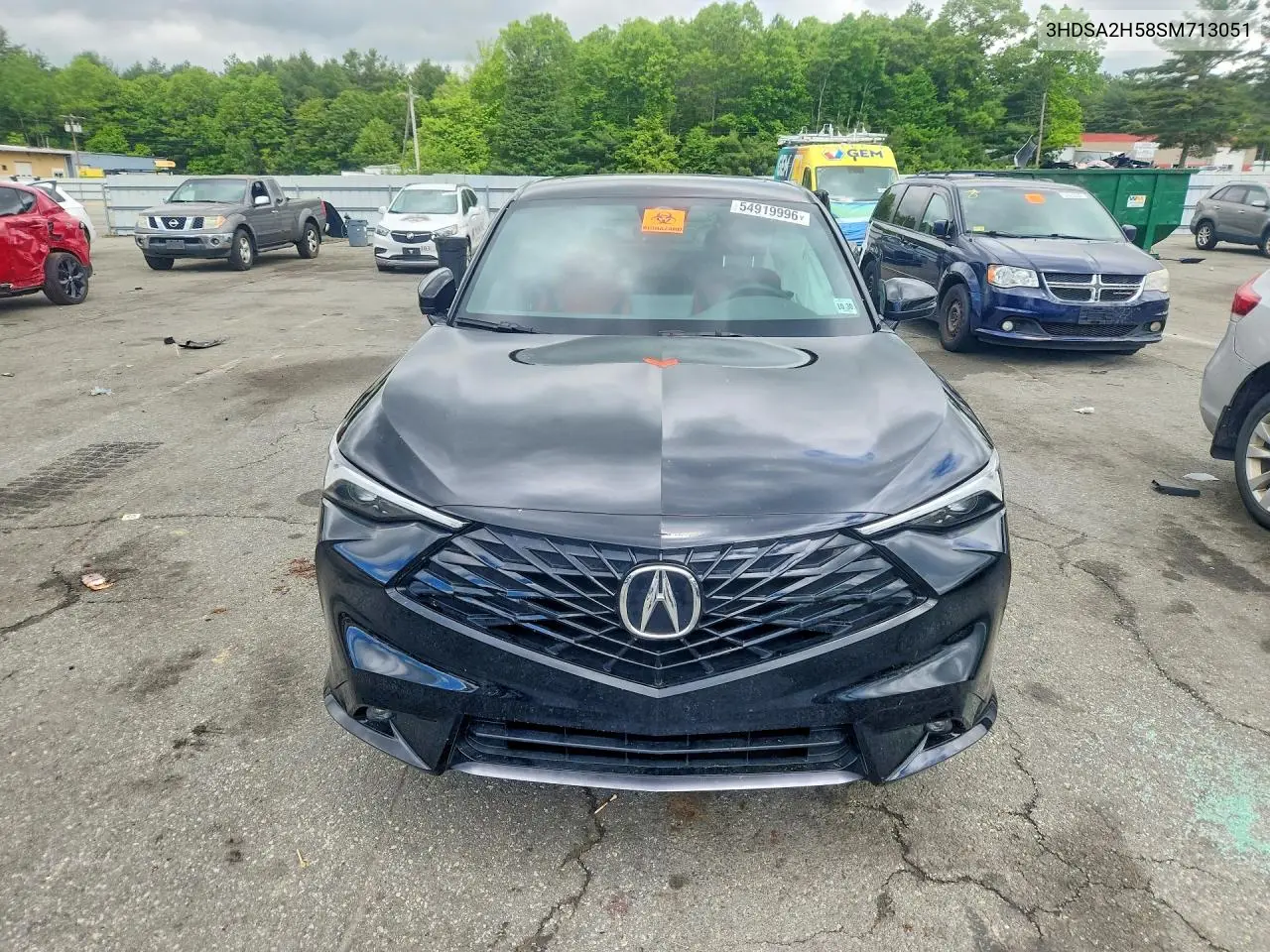 2025 Acura Adx VIN: 3HDSA2H58SM713051 Lot: 54919996