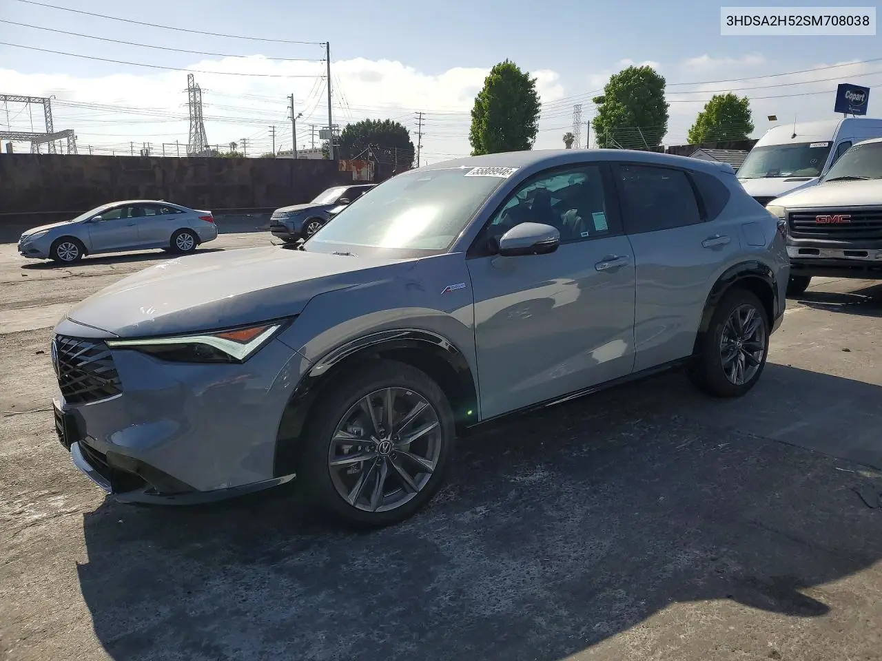 2025 Acura Adx A-Spec VIN: 3HDSA2H52SM708038 Lot: 55809946