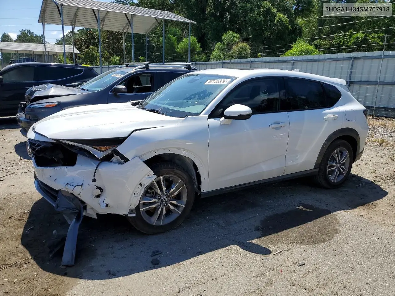 2025 Acura Adx VIN: 3HDSA1H34SM707918 Lot: 58106376
