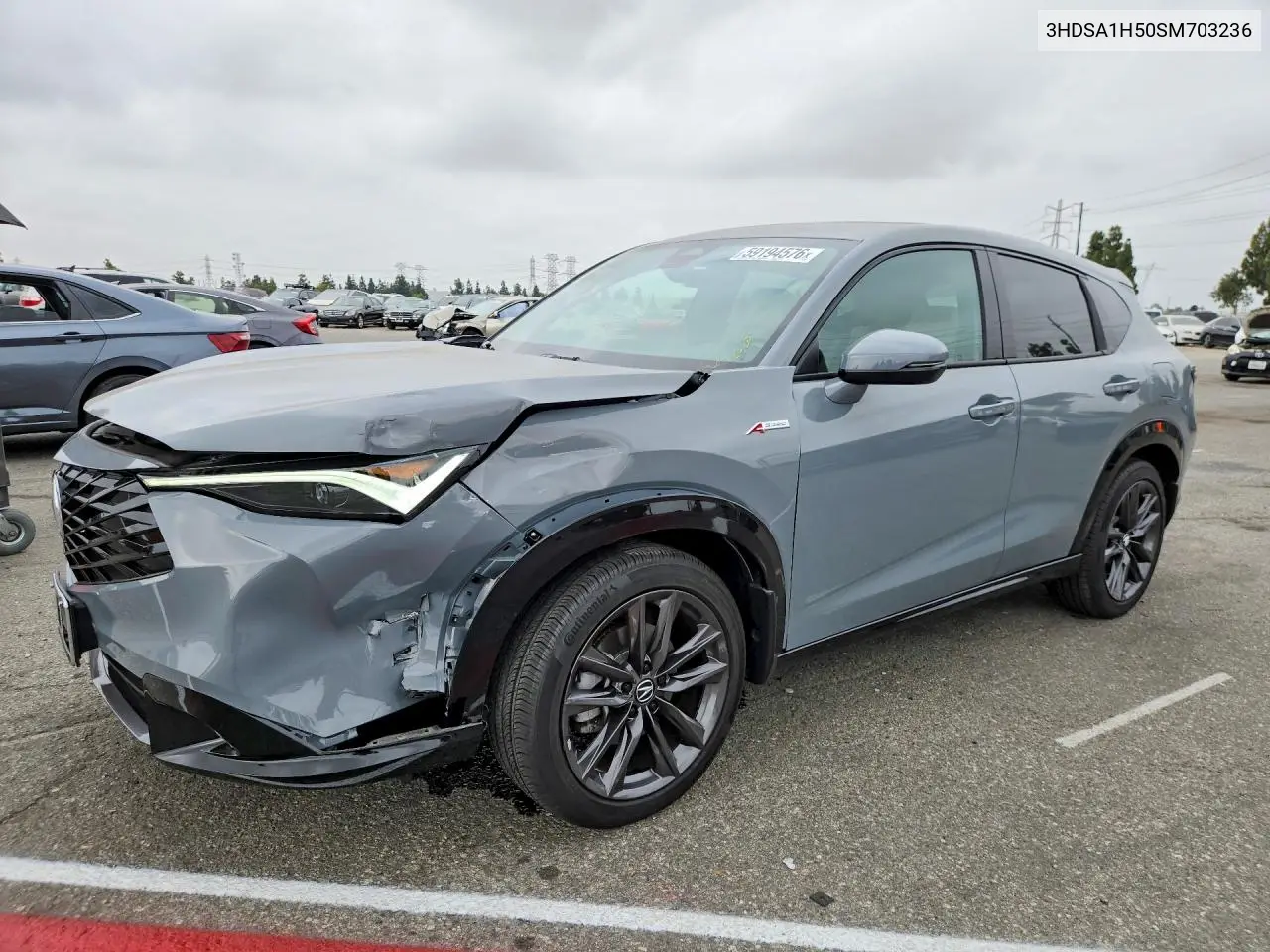 2025 Acura Adx A-Spec VIN: 3HDSA1H50SM703236 Lot: 59194576