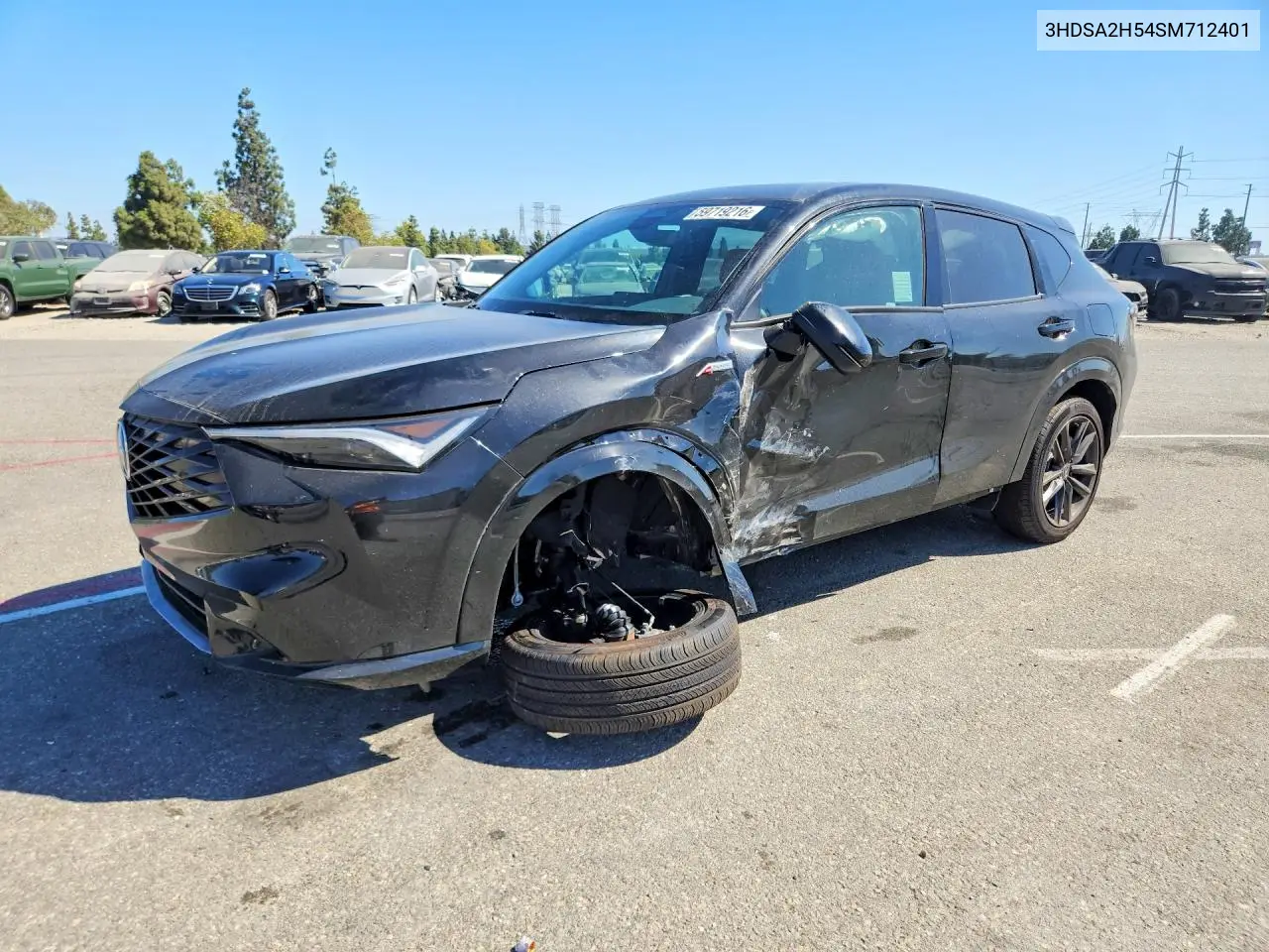 2025 Acura Adx A-Spec VIN: 3HDSA2H54SM712401 Lot: 59719216