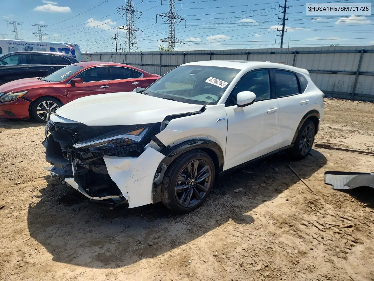 2025 Acura Adx A-Spec VIN: 3HDSA1H57SM701726 Lot: 60300386
