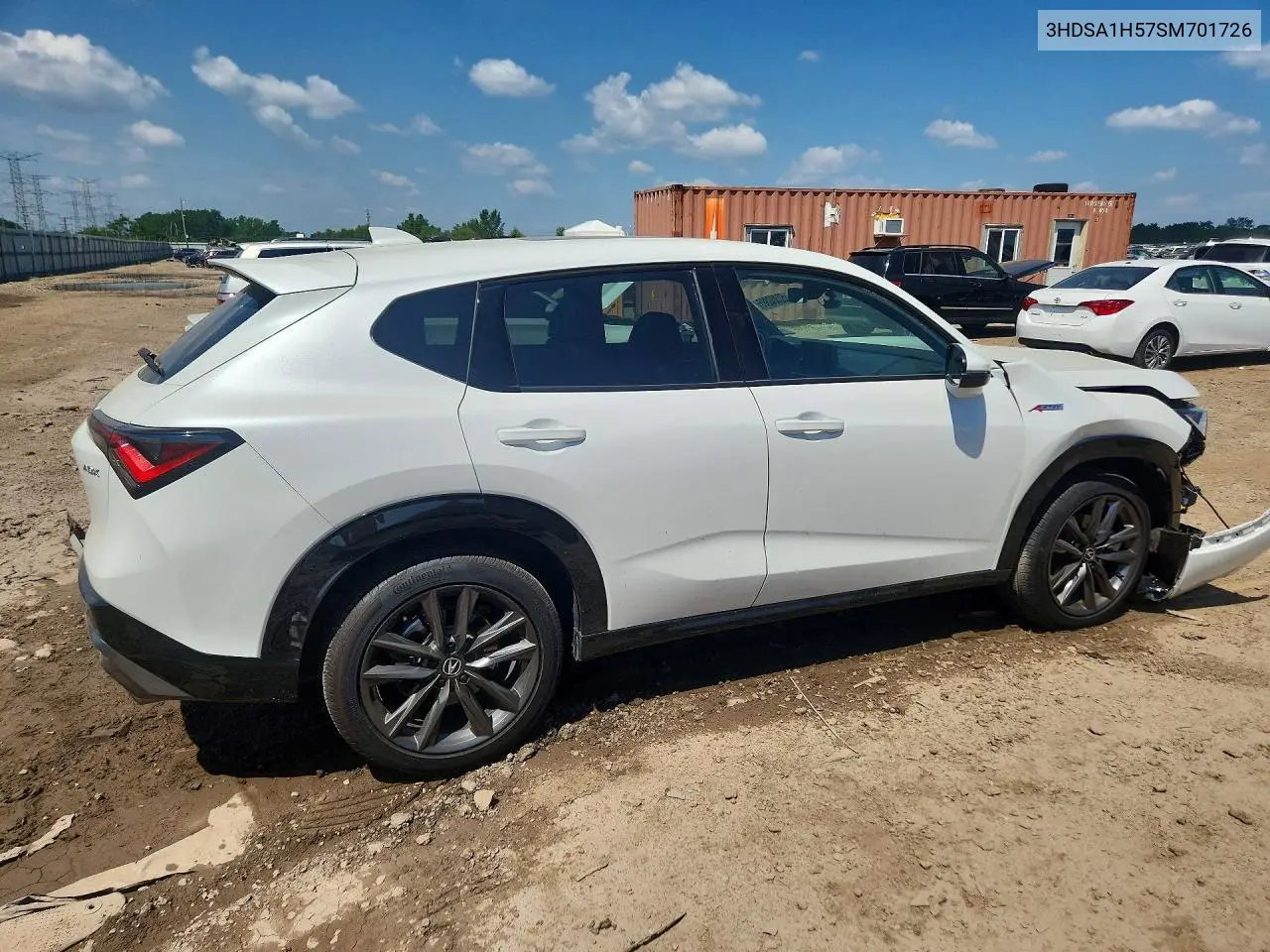 2025 Acura Adx A-Spec VIN: 3HDSA1H57SM701726 Lot: 60300386