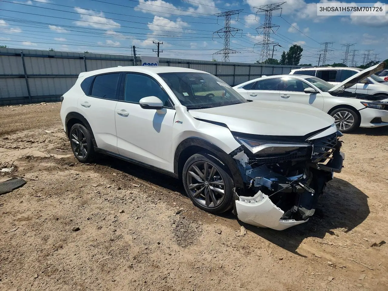 2025 Acura Adx A-Spec VIN: 3HDSA1H57SM701726 Lot: 60300386