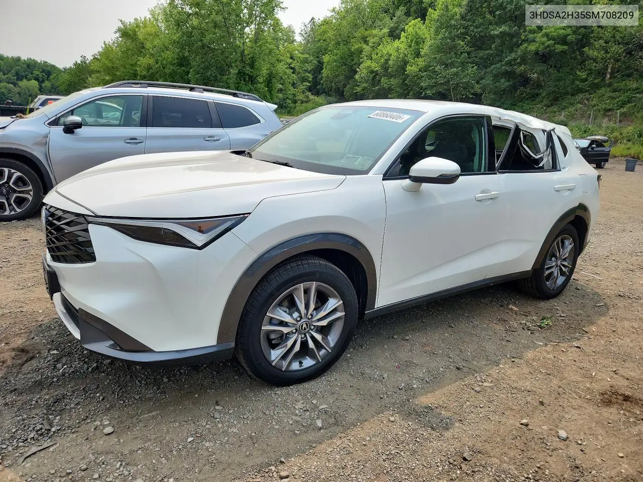 2025 Acura Adx VIN: 3HDSA2H35SM708209 Lot: 60860406