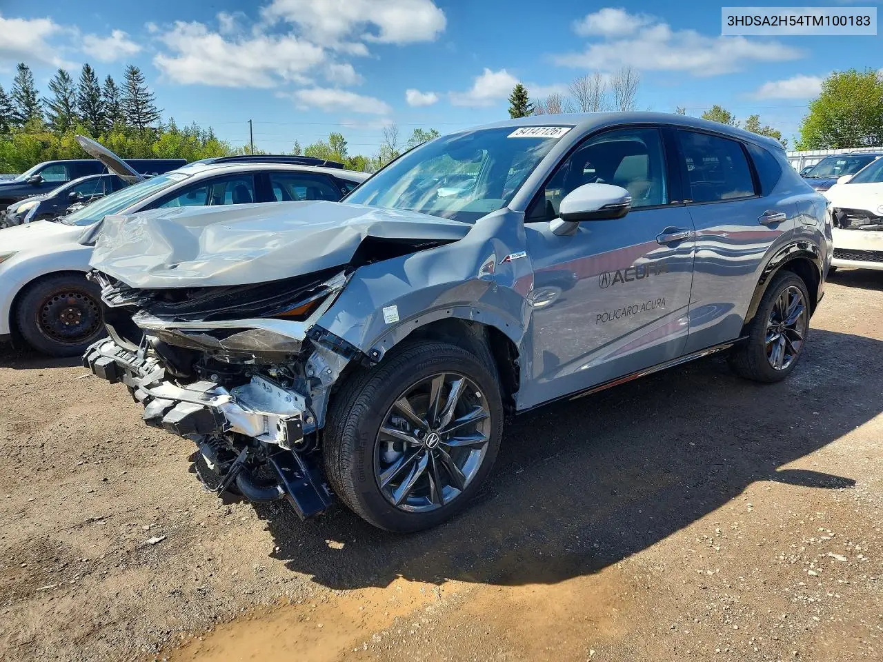2026 Acura Adx A-Spec VIN: 3HDSA2H54TM100183 Lot: 54147126