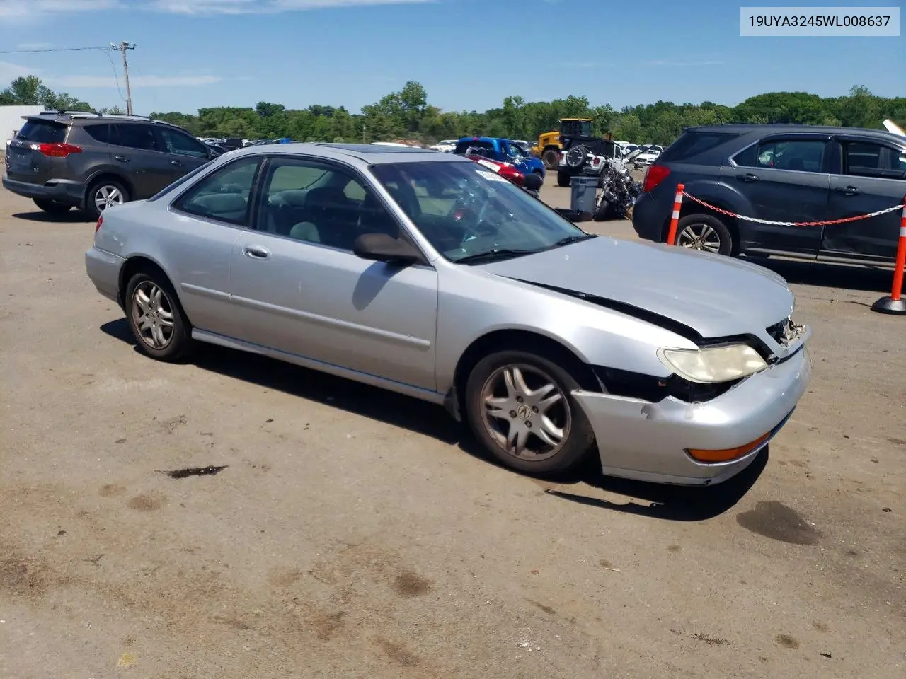 1998 Acura 2.3Cl VIN: 19UYA3245WL008637 Lot: 55381246