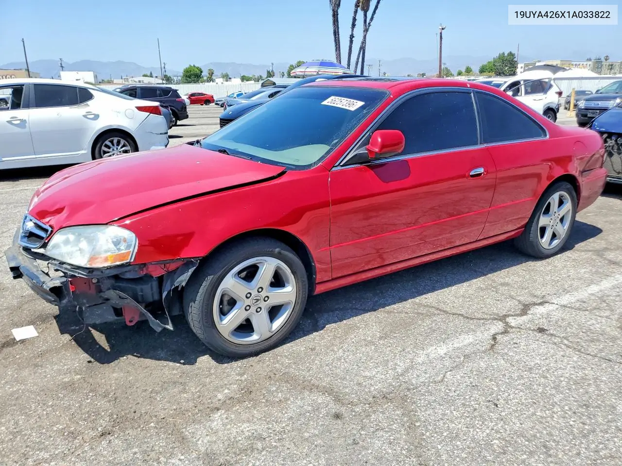 2001 Acura 3.2Cl Type-S VIN: 19UYA426X1A033822 Lot: 56257396