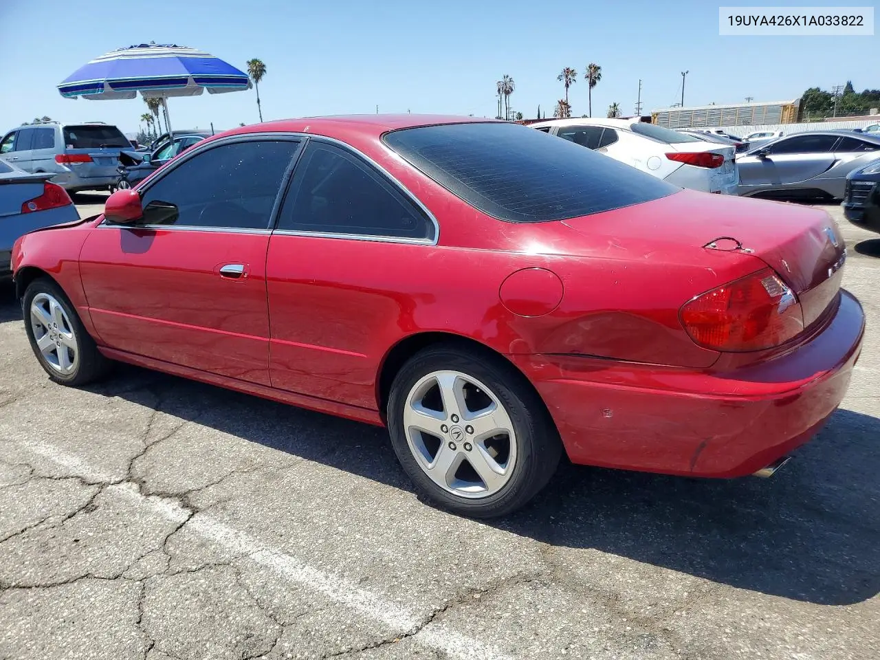 2001 Acura 3.2Cl Type-S VIN: 19UYA426X1A033822 Lot: 56257396