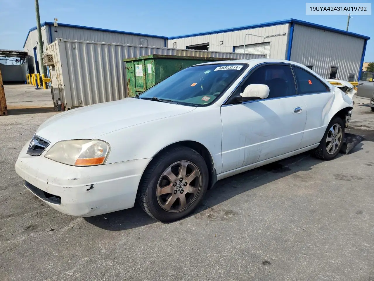 2001 Acura 3.2Cl VIN: 19UYA42431A019792 Lot: 60393576