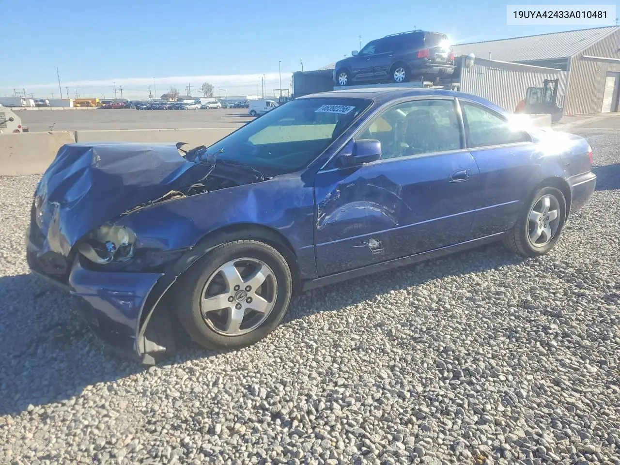 2003 Acura Cl VIN: 19UYA42433A010481 Lot: 46392256