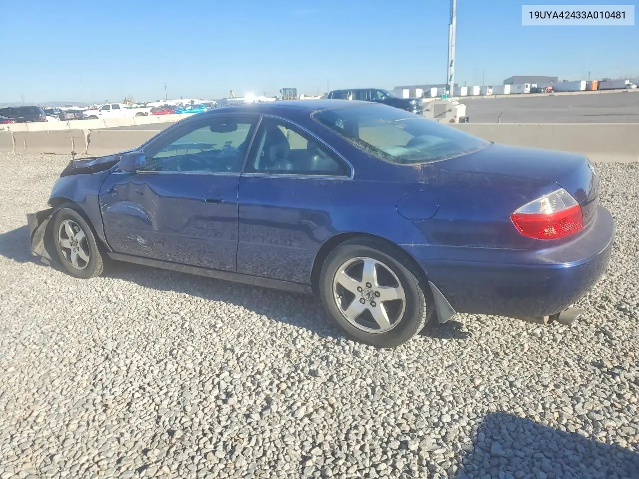 2003 Acura Cl VIN: 19UYA42433A010481 Lot: 46392256