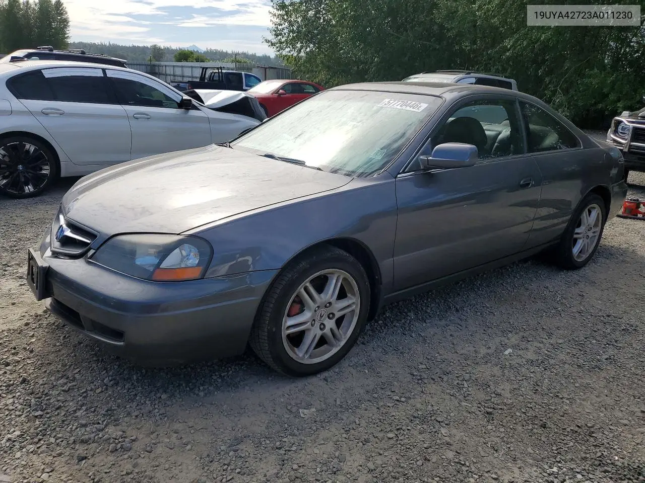 2003 Acura 3.2Cl Type-S VIN: 19UYA42723A011230 Lot: 57770446