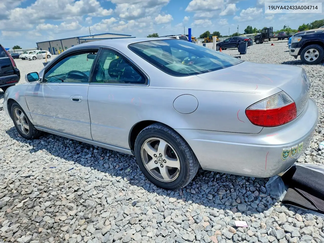 2003 Acura 3.2Cl VIN: 19UYA42433A004714 Lot: 62257656