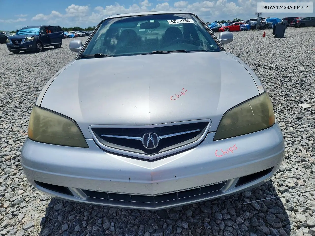 2003 Acura 3.2Cl VIN: 19UYA42433A004714 Lot: 62257656