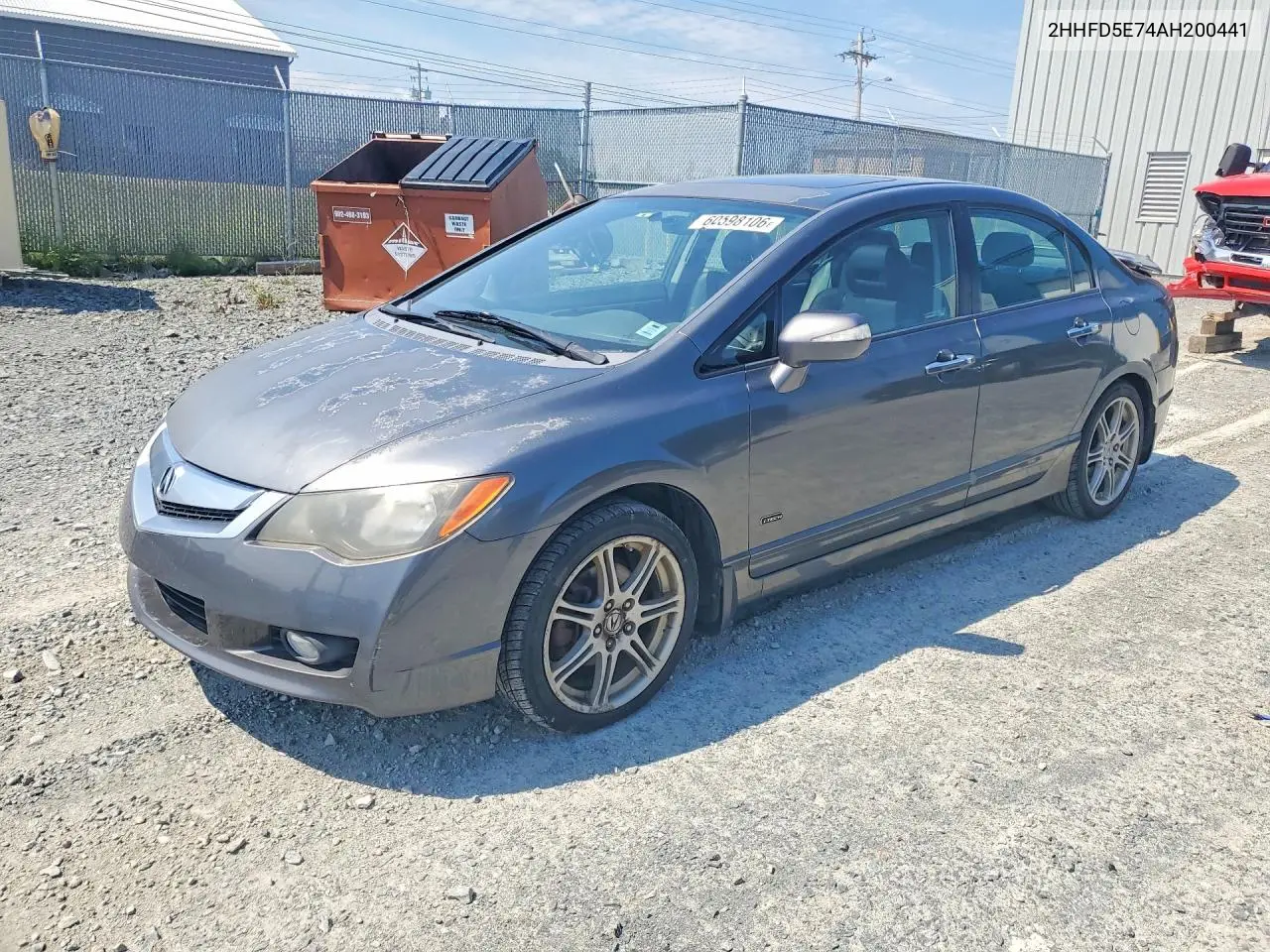 2010 Acura Csx Technology VIN: 2HHFD5E74AH200441 Lot: 60598106
