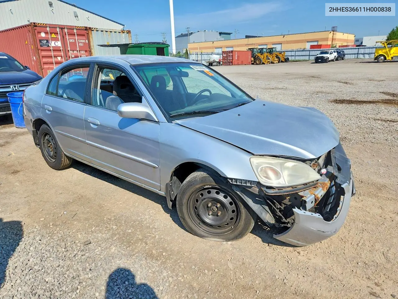 2001 Acura 1.7El Touring VIN: 2HHES36611H000838 Lot: 60123536